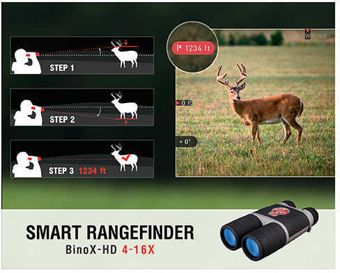 ATN DGBNBNHDX2 BinoX-HD Binocular 4-16x 65mm 220 ft @ 1000 yds FOV
