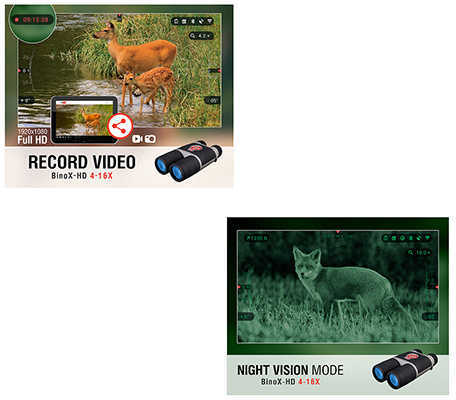 ATN DGBNBNHDX2 BinoX-HD Binocular 4-16x 65mm 220 ft @ 1000 yds FOV