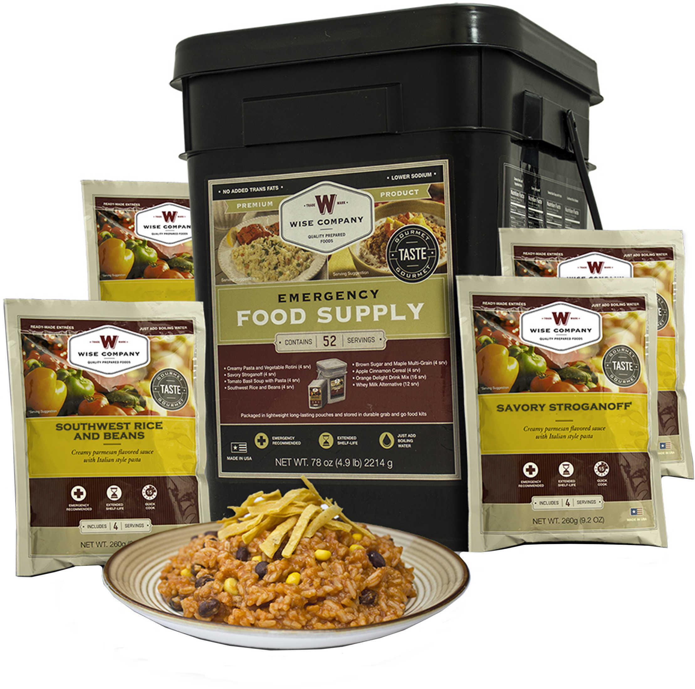 Wise Foods 01152 Emergency Supplies 52 Serving Prepper Pack