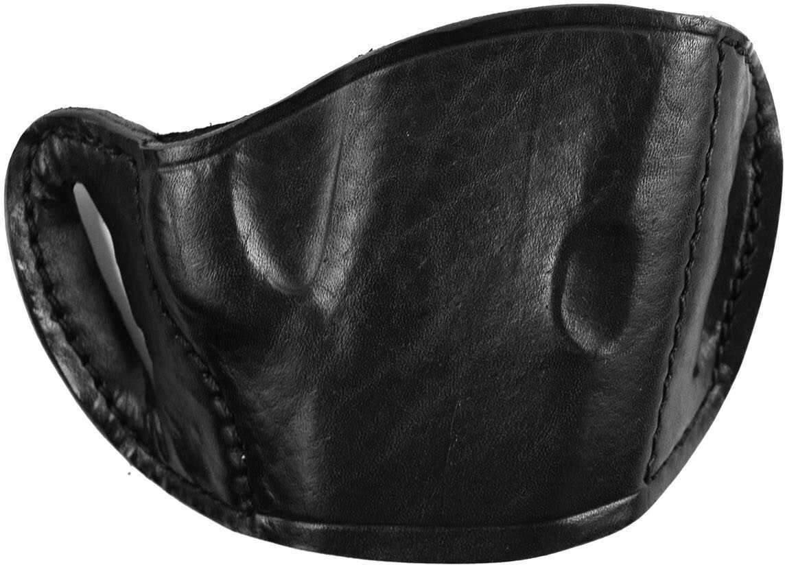 Bulldog Belt Slide Medium Automatic Handgun Holster Right Leather Black MLBM