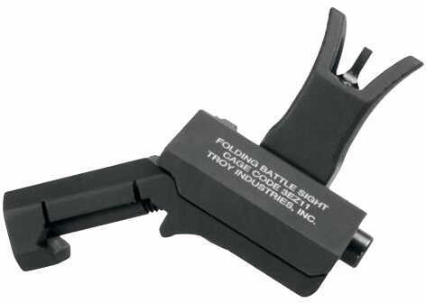 Troy Ind SSIG45SMDBT 45s Front & Dipotic Rear AR-15/M4/M16 Black Metal