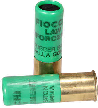 Fiocchi 12LEBA10 Rubber Baton Home Defense 12 Gauge 2.75" 1 Oz Slug Shot 10 Per Box/ 25 Cs