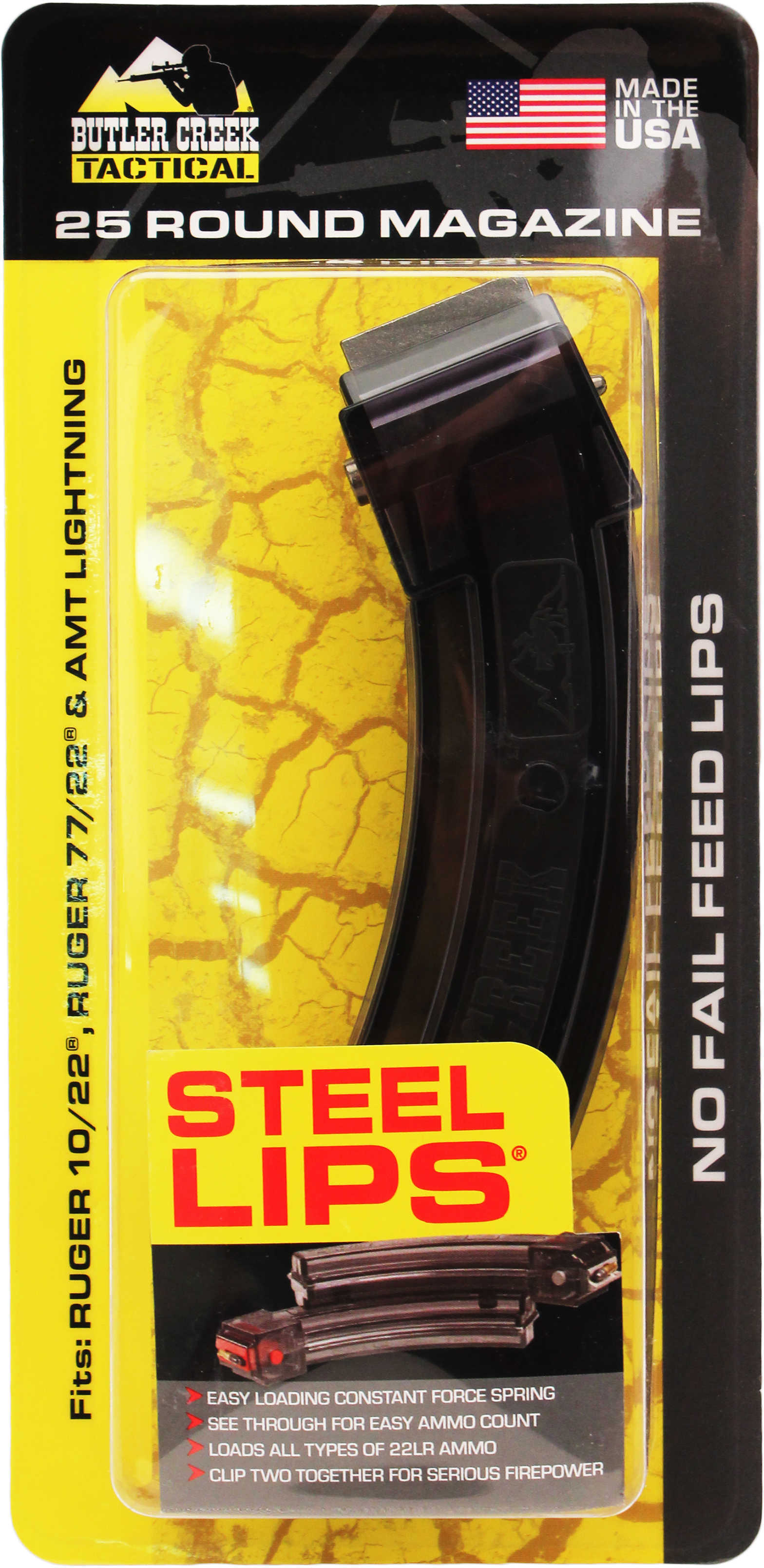 Bc Steel LIPS 10/22® Mag 25Rd Smoke