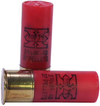 12 Gauge 2-3/4" Lead 4 Buck  27 Pellets 5 Rounds Winchester Shotgun Ammunition