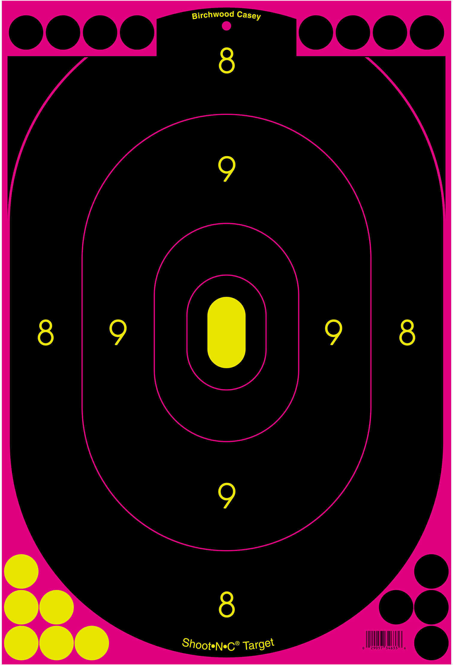 B Casey SHOOTNC Pink 12"X18" SIL