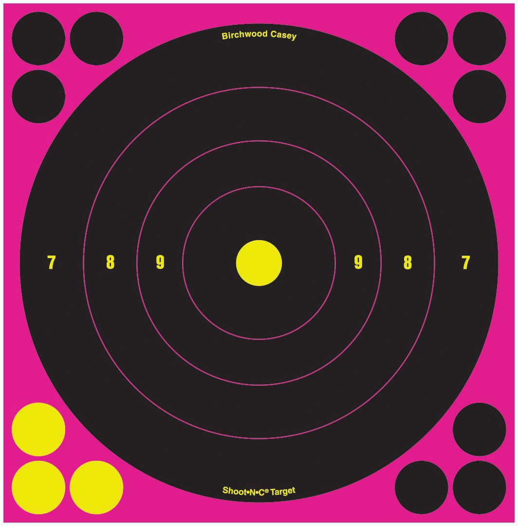 B Casey Shoot-N-C Pink 8" Bullseye