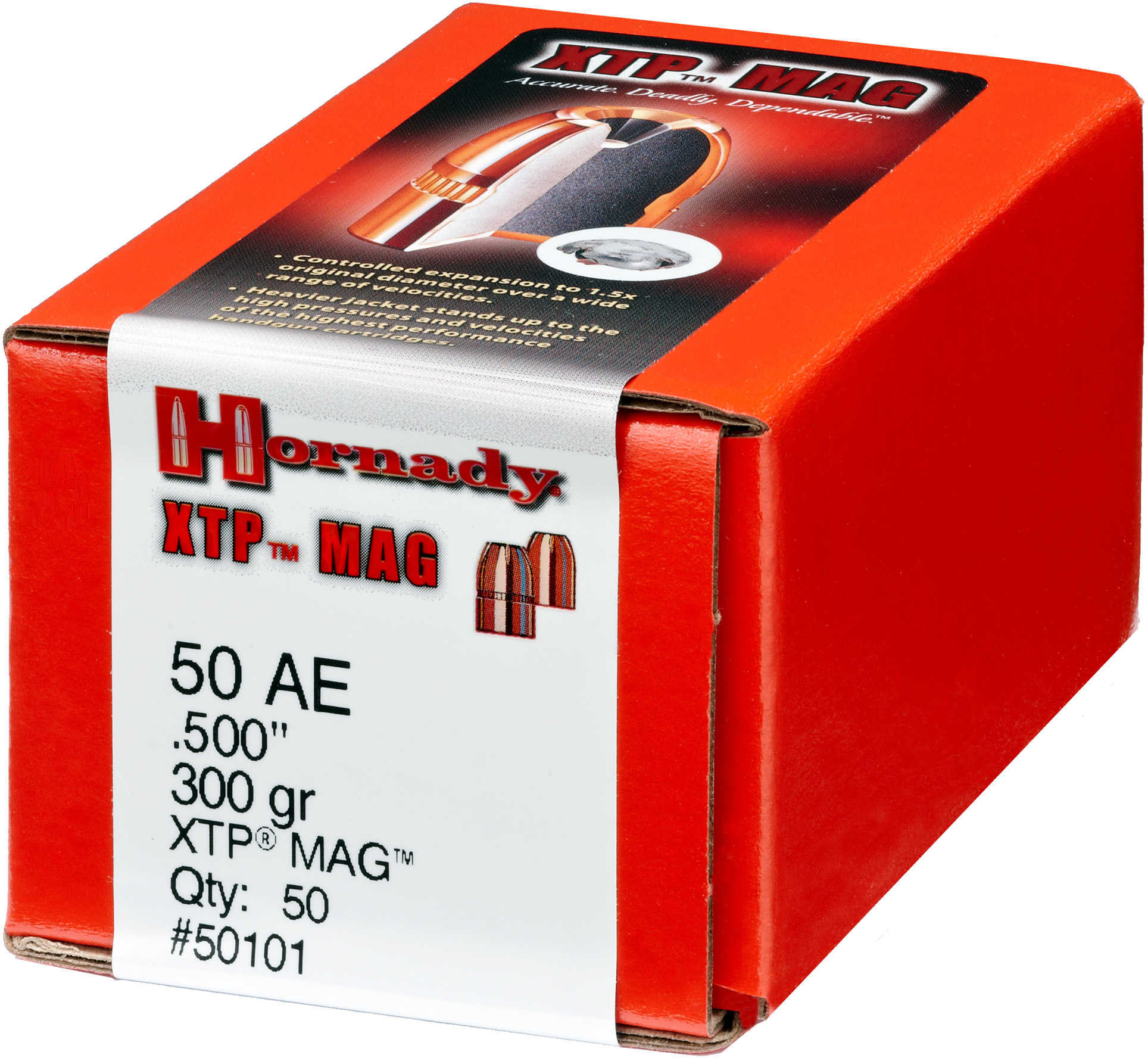 Hornady XTP 50 Action Express 300 Grain Hollow Point Bullets, 50 Per Box