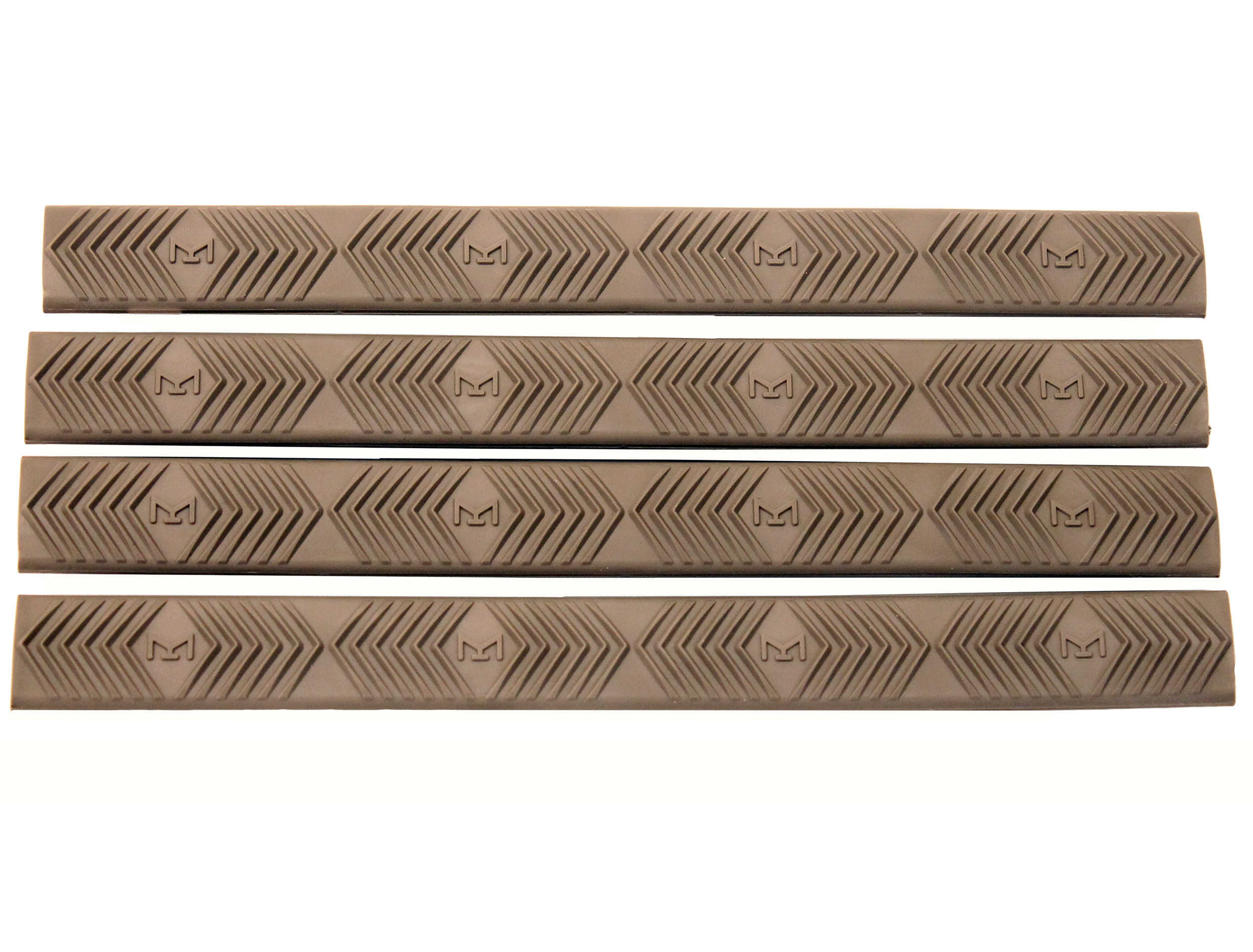 Ergo Grip M-LOK WedgeLok Rail Covers 6 1/4"X5/8" Slot Dark Earth Finish 4332-4PK-DE