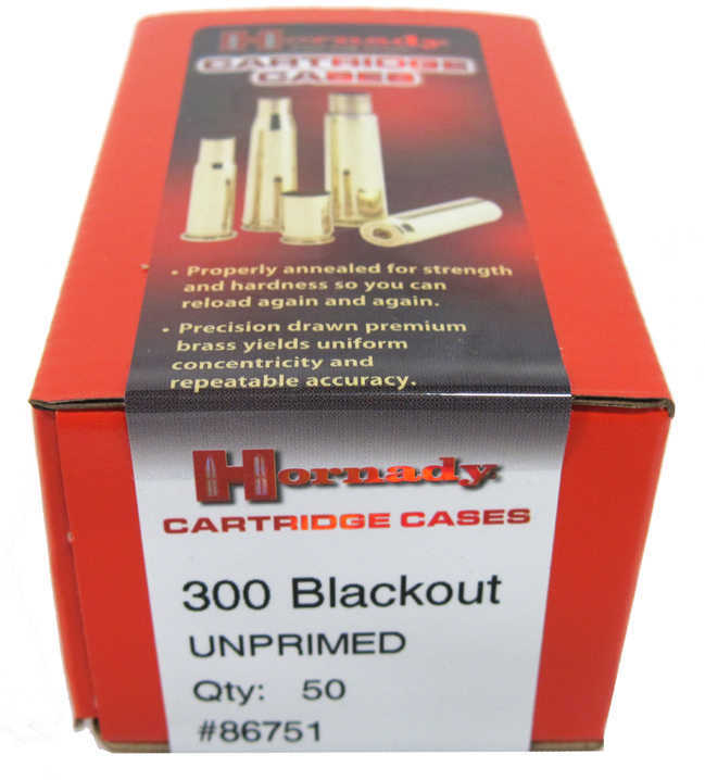 Hornady UNPRMD Cases 300 BLKOUT 50Bx