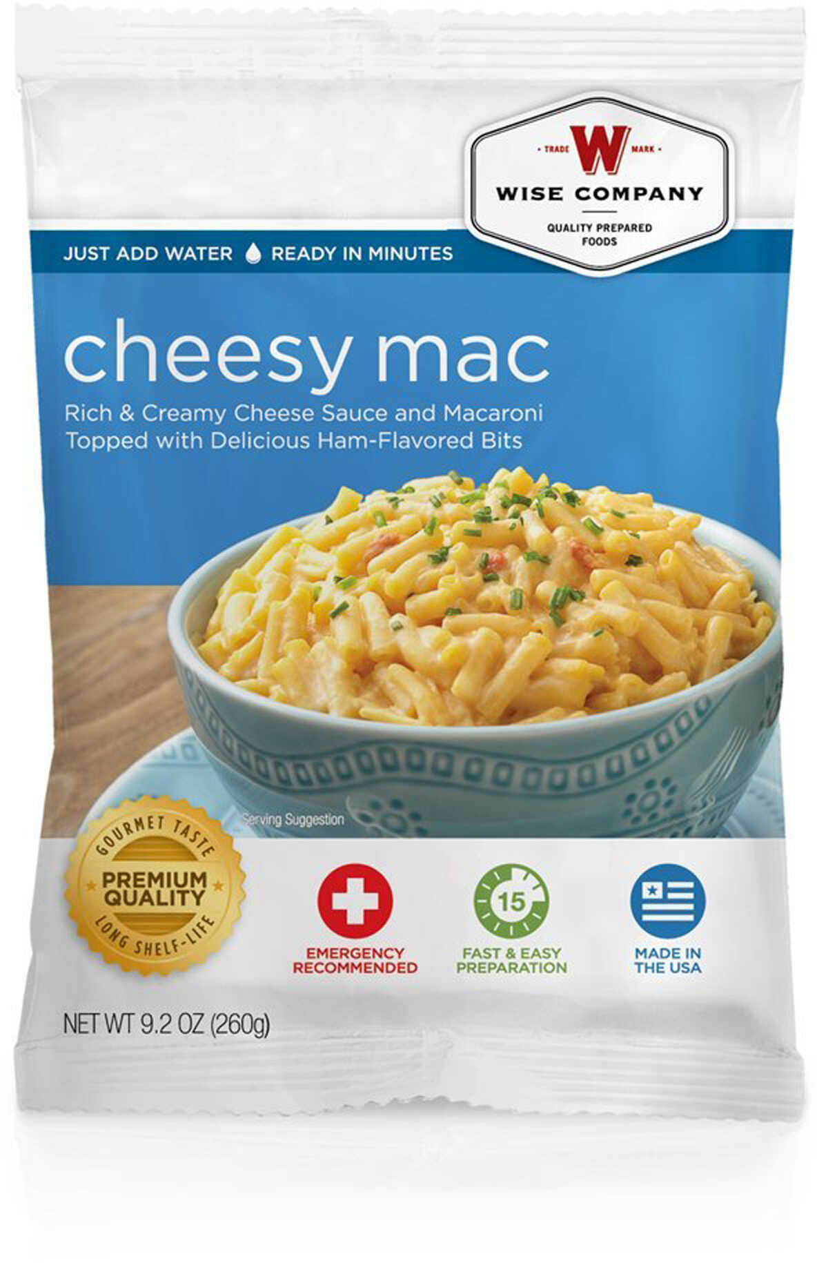 Wise Foods Outdoor Packs 6 Ct/4 Servings Cheesy Macaroni 2W02205