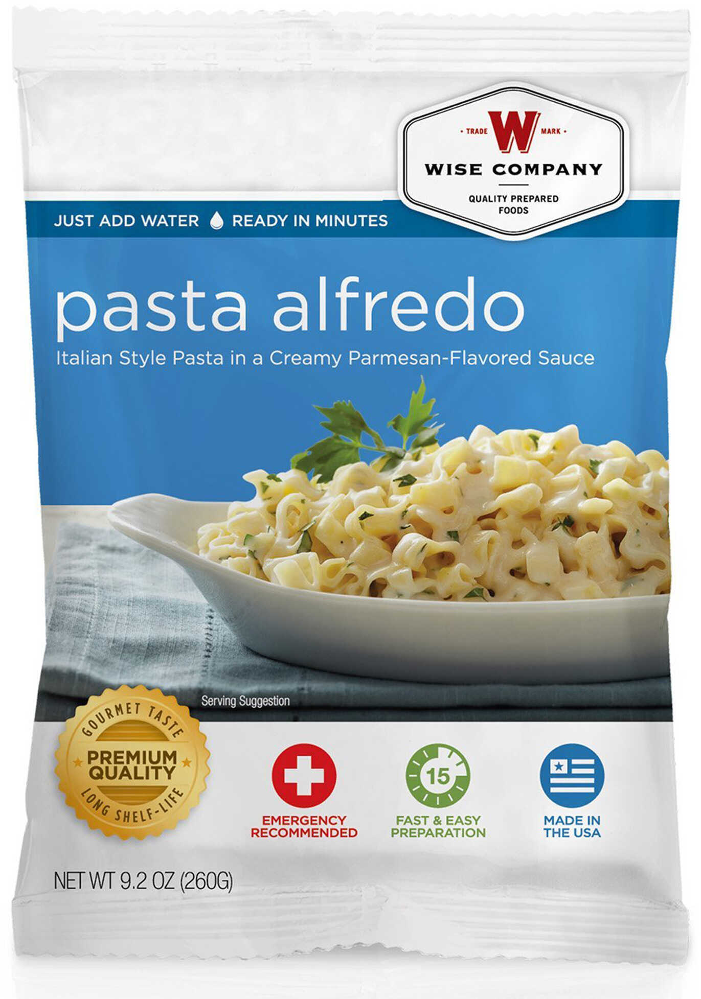 Wise Foods Outdoor Packs 6 Ct/4 Servings Pasta Alfredo 2W02206