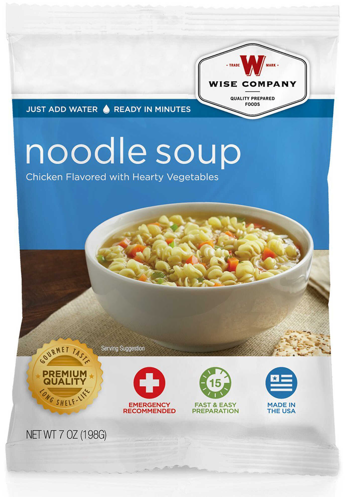 Wise Foods Outdoor Packs 6Ct/4 Serving Chicken Flavored Noodle Soup 2W02217