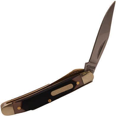 Old Timer 18OT Schrade Mitey 2" 7Cr17 Stainless Steel Clip Point Synthetic Brown