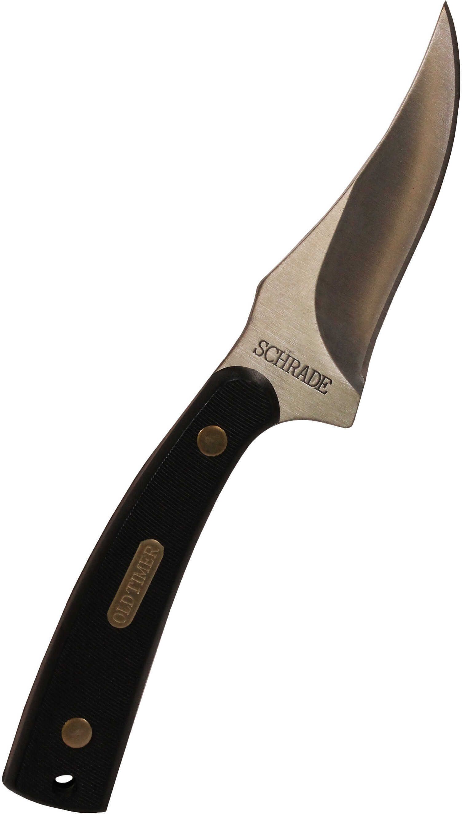 Old Timer 152Ot Sharpfinger Fixed 3.3" 7Cr17 SS Clip Point Syn Blk Hndl