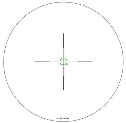 Trijicon 1900007 AccuPower 1-4x 24mm Obj 97.50-24.20 ft @ 100 yds FOV 30mm Tube Black Finish Illuminated Green Segmented