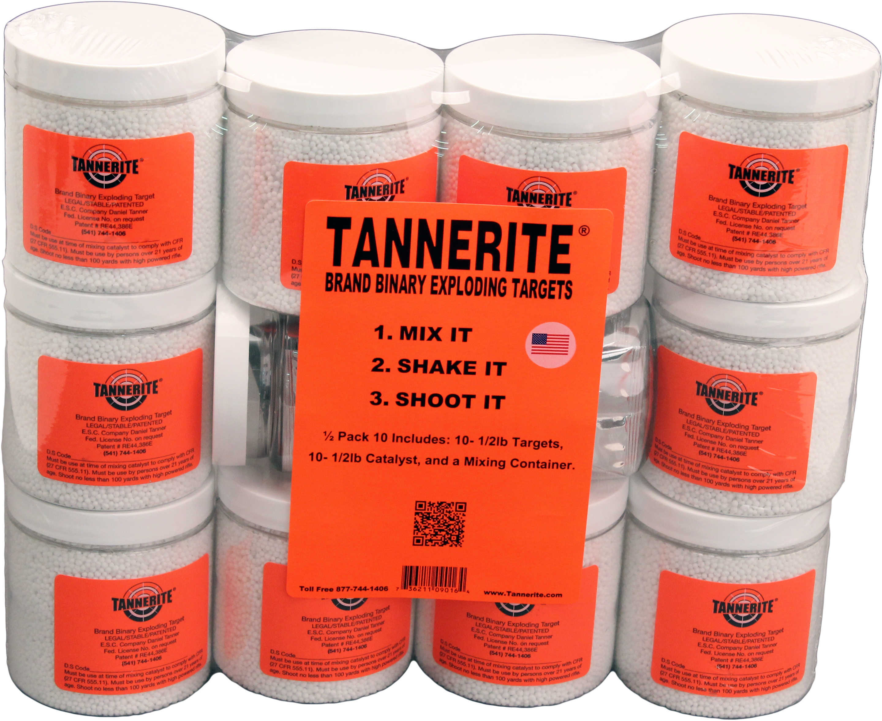 Tannerite 12Pk10 Exploding Target 1/2 Lbs 50 Pack