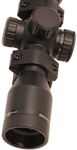 Sightmark SM13060 Core SX 1.5-4.5x 32mm Obj 84.30-28.10 ft @ 100 yds FOV 1" Tube Black Matte Finish Illuminated Red VXR-
