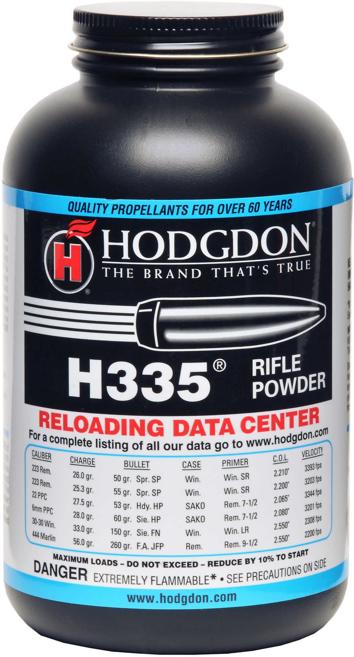 Hodgdon Powder H335 Smokeless 1 Lb