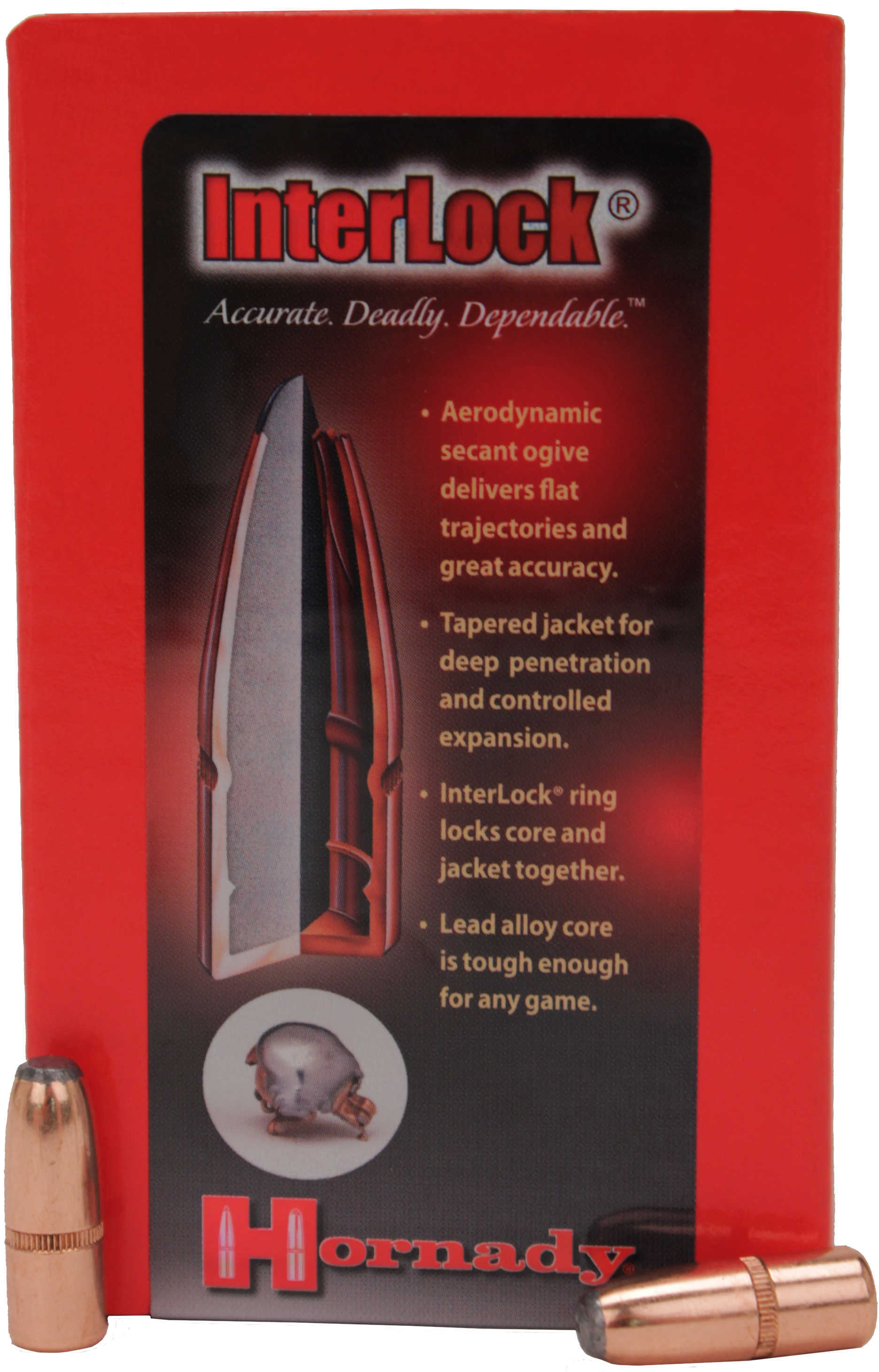Hornady 32 Caliber .321 Diameter 170 Grain Flat Point With Cannelure 100 Count