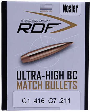 Nosler 53066 RDF 22 Caliber .224 70 GR Hollow Point Boat Tail (HPBT) 100 Box