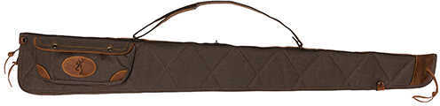 Browning 1413886952 Lona Rifle Case 52" Leather & Canvas Flint/Brown