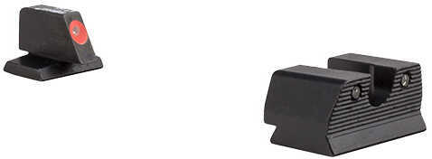 Trijicon 600891 HD XR Night Sight Set Green Tritium/Orange Outline Front, Green Tritium Rear, Black Frame, Fits FN FNP/F