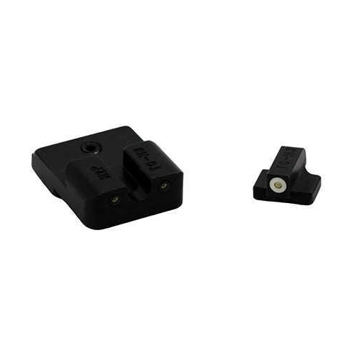 Truglo TG231H1W Tritium Pro Night Sights HK P30 Steel Green w/White Outline Black