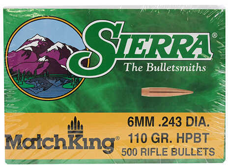 SIE 6MM 243Cal 110Gr HPBT Match .243 500/Box
