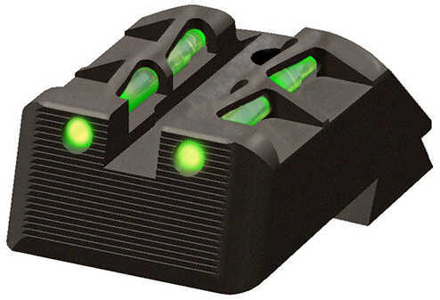 HiViz KBLW11 LiteWave Rear Sight Green/Red Fits Kimber 1911 Models With Fixed Rear Sights (excluding Micro And Solo)