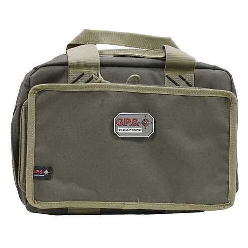 G*Outdoors GPS-1310PCRK Quad Pistol Range Bag With Visual Id Storage System Side Pockets Mag & Rifle Gr