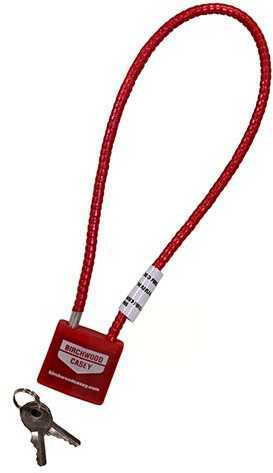 BC SAFELOCK CABLE LOCK RED