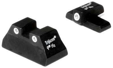 Trijicon 600268 Bright and Tough Night Sights HK USP Compact Tritium Green w/White Outline Black
