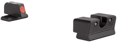Trijicon 601000 HD XR Night Sight Set Green Tritium/Orange Outline Front, Green Tritium Rear, Black Frame, Fits FN 509