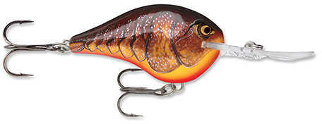 Rapala Dives-To Series Crankbait 2-.25" 3/5Oz (10')Dark Brown Crawdad Model: DT10DCW