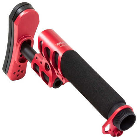Odin Stock Zulu 2.0 W/Padded Buffer Tube Red For AR-15