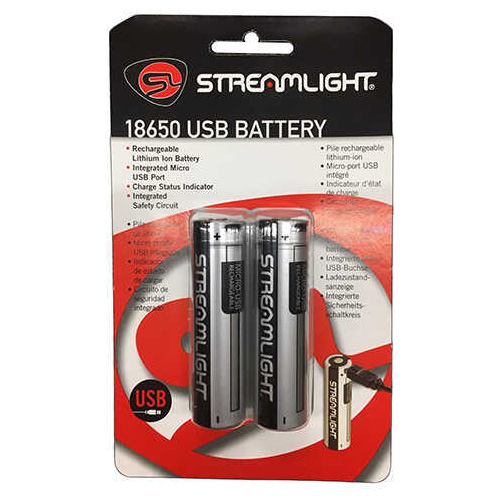 SL 18650 USB REGHG BATTERY 2/PK