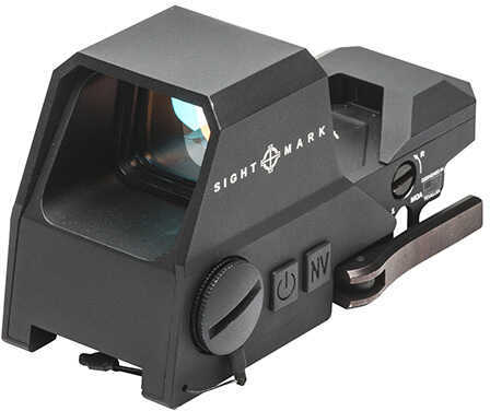 Sightmark Sm26032 Ultra Shot A-Spec 1X 33X24mm Obj Multi-Reticle 4 Pattern Black Cr123A Lithium