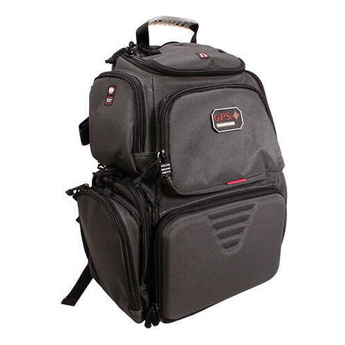 G*Outdoors GPS-1711BPG Handgunner Range Backpack With 4 Gun Cradle Gray