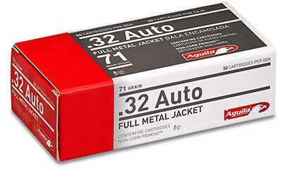 32 ACP 71 Grain Full Metal Jacket 50 Rounds Aguila Ammunition