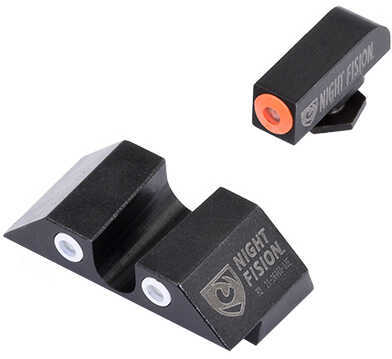 Night Fision GLK00107OGWG Sight Set Square Front/U-Notch Rear for Glock 17/17L/19/22-28/31-35/37-39 Tritium Green