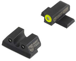 Night Fision SIG176007YGZ Sight Set Square Front/U-Notch Rear Sauer 40/45 Green Tritium w/Yellow Outline #6