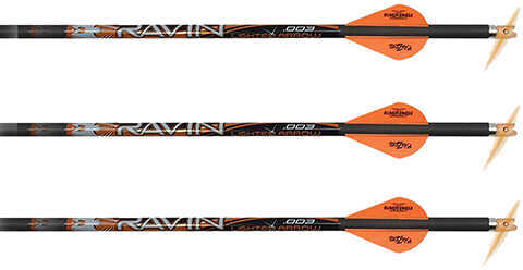 Ravin Xbow Arrow Match W/light Nock 2" Offset Vanes .001" 3pk