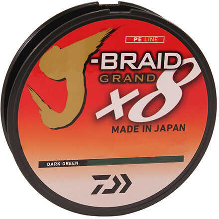 J-BRAID GRAND X8 40lb 150yd DARK GREEN Model: JBGD8U40-150DG