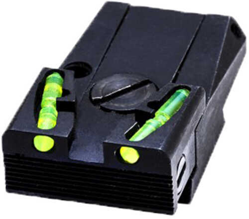 HiViz Glad211 Adjustable Rear Sight Front Green Fits Most Glock Models