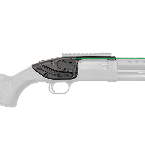 Crimson Trace Corporation Lasersaddle Ambidextrous Activation Fits Mossberg Shockwave/500/590 Green Black Ls-250g