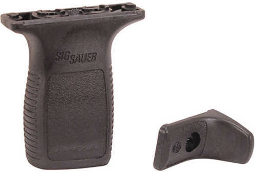 Sig Sauer KITTRDGRIPVE Tread Vertical Grip/Barricade Stop Polymer Black