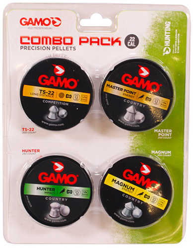 Gamo Combo Assort .22 Cal. TS-22, Hunter, Mag & MP Pellet