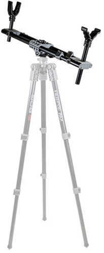 Bog-Pod 1100473 Field Pod Max Gun Rest 20"-48" Vertical Adjustment Tripod Black With Screw Out Spike Feet Carry Str