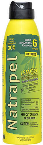 Natrapel 00066865 Lemon Eucalyptus 6 Oz Aerosol Repels Ticks Effective Up To 6 Hrs