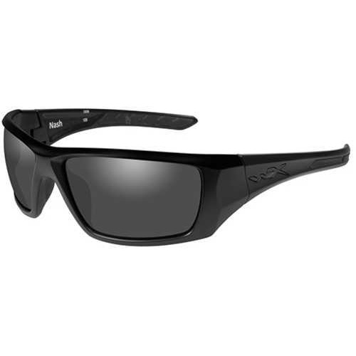 Wiley X ACNAS08 Nash Smoke Gray Black Polarized Glasses